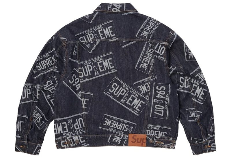 Supreme Denim Trucker Jacket (SS26) License Plate