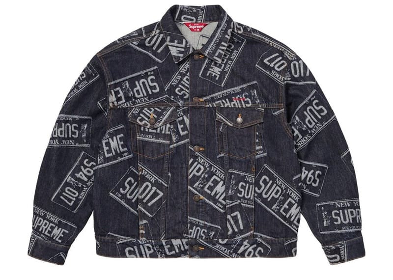 Supreme Denim Trucker Jacket (SS26) License Plate