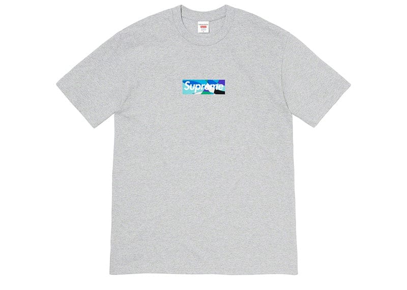 Supreme Emilio Pucci Box Logo Tee Heather Grey/Blue