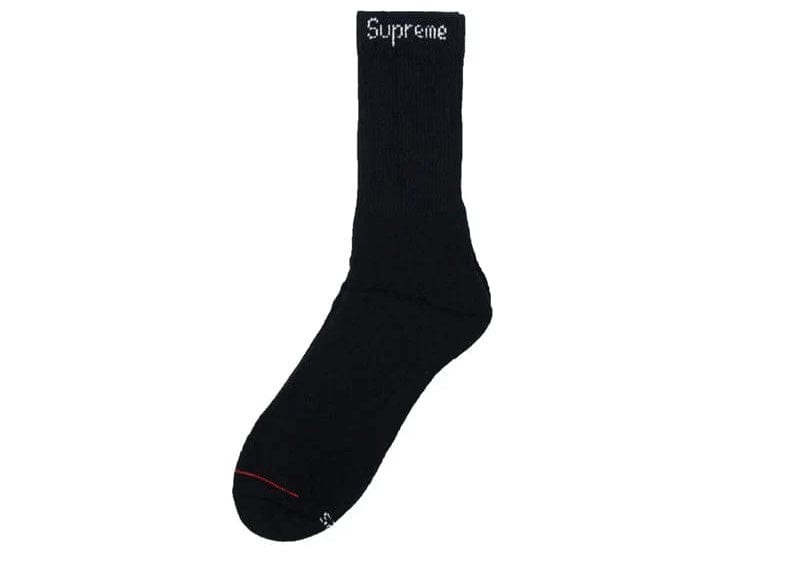 Supreme Hanes Socks Black (Single)
