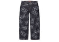 Supreme License Plate Baggy Jean Rigid Indigo