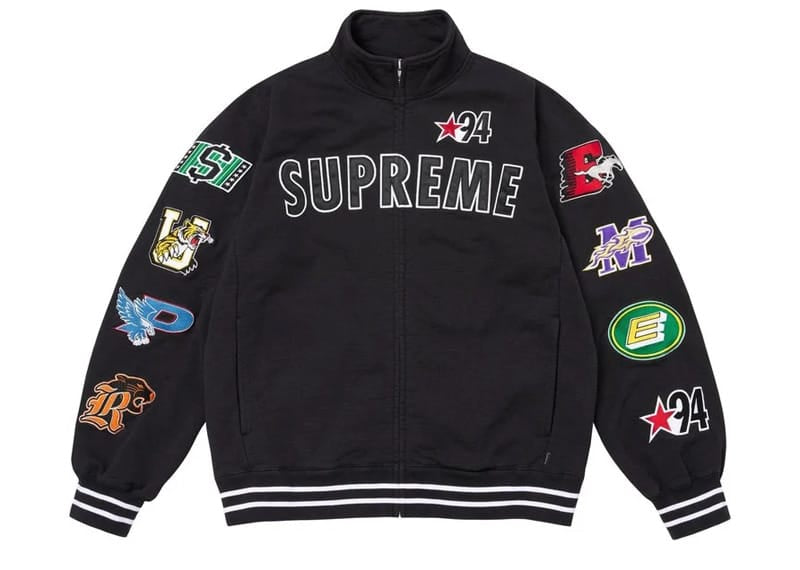 Supreme Mascots Zip Up Sweatshirt Black