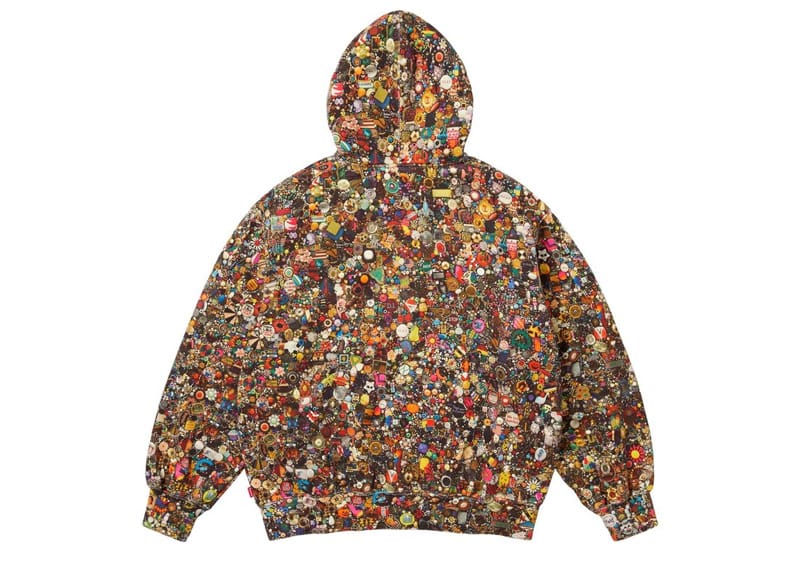 Supreme Mike Kelley Zip Up Hooded Sweatshirt Multicolor