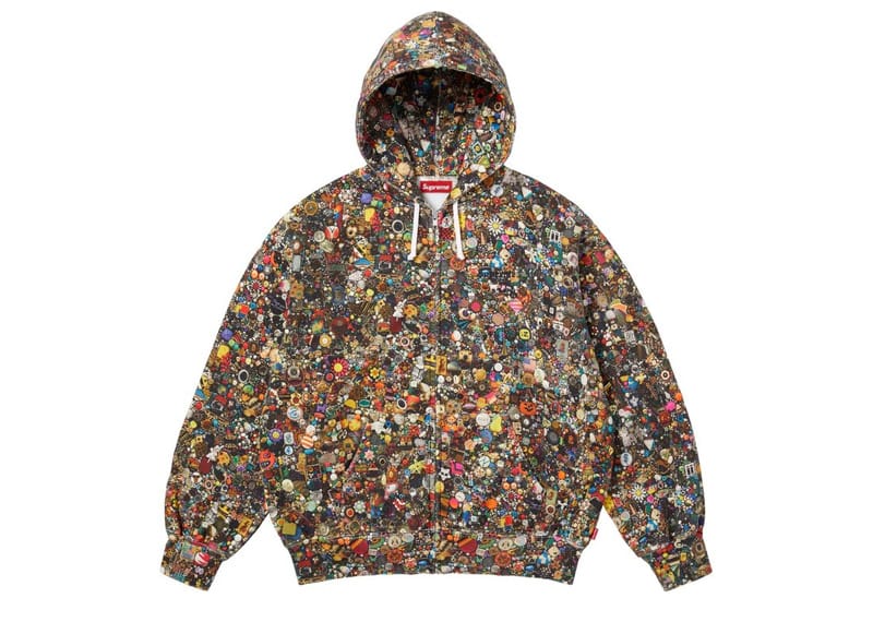Supreme Mike Kelley Zip Up Hooded Sweatshirt Multicolor