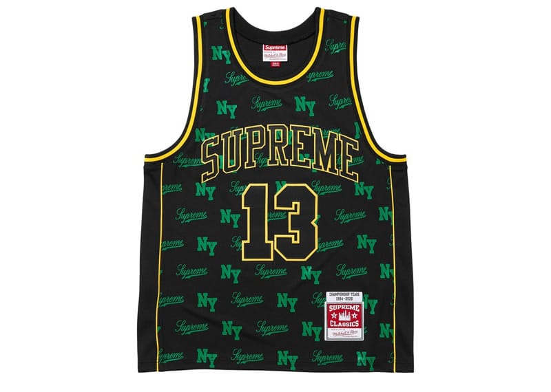 Supreme Mitchell & Ness Monogram Basketball Jersey Black
