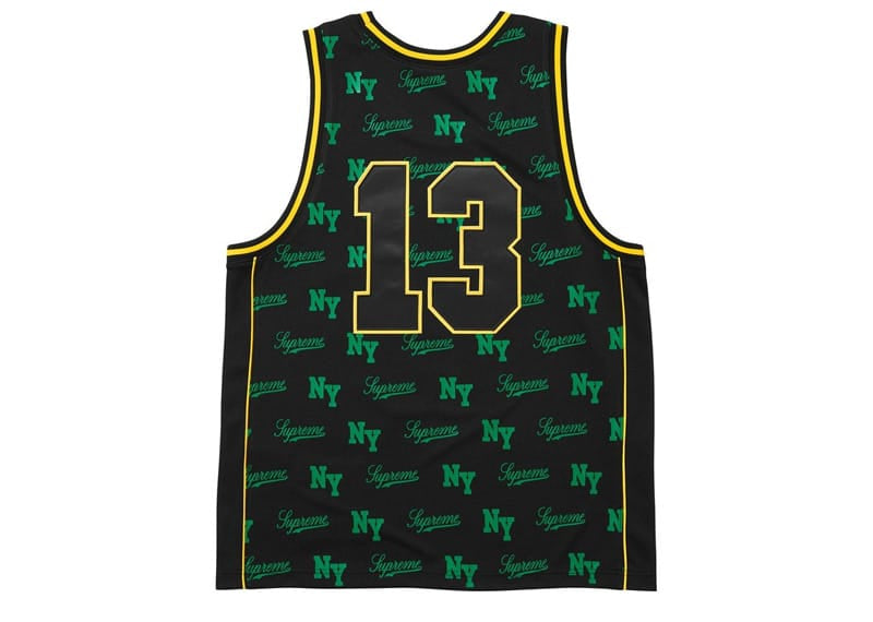 Supreme Mitchell & Ness Monogram Basketball Jersey Black