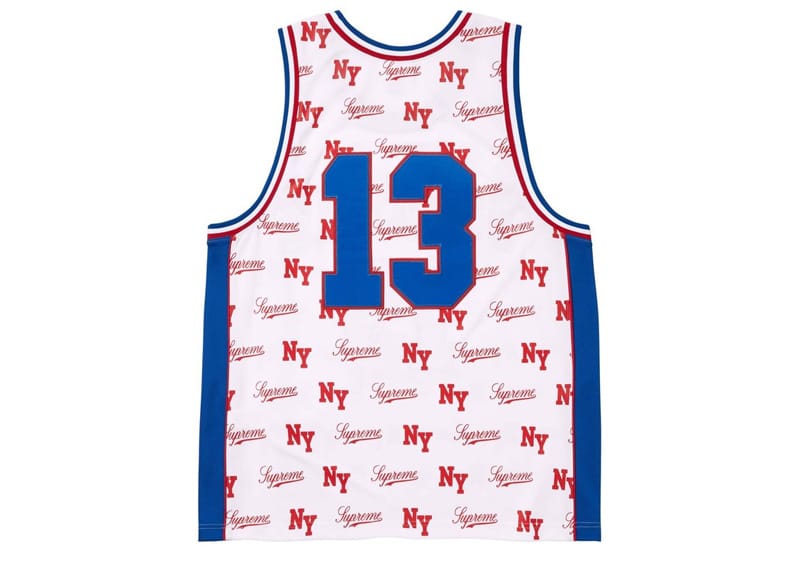Supreme Mitchell & Ness Monogram Basketball Jersey White
