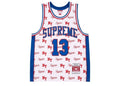 Supreme Mitchell & Ness Monogram Basketball Jersey White