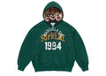 Supreme MM6 Maison Margiela Zip Up Hooded Sweatshirt Dark Green