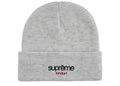 Supreme New Era Classic Logo Shop Beanie Ash Grey