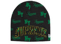 Supreme New Era Monogram Beanie Black