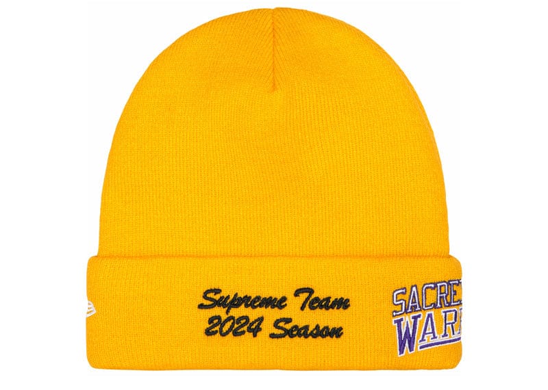 Supreme New Era Salvation Beanie Gold