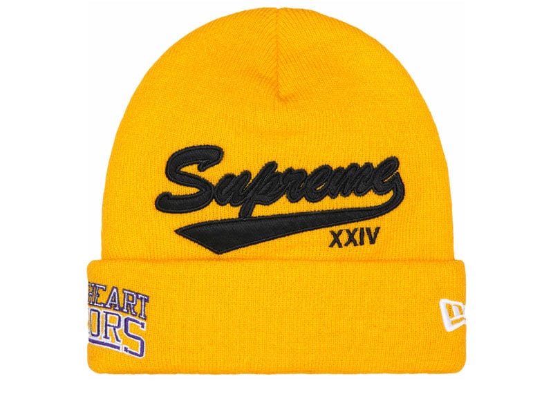 Supreme New Era Salvation Beanie Gold