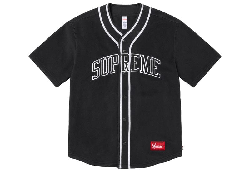 Supreme Polartec Baseball Jersey Black