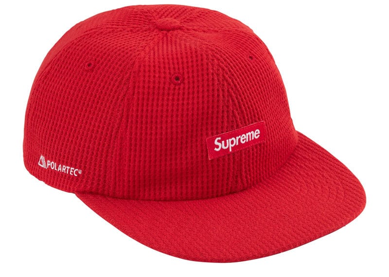 Supreme Polartec Waffle Small Box 6-Panel Red