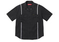 Supreme Reflective Stripe S/S Work Shirt Black