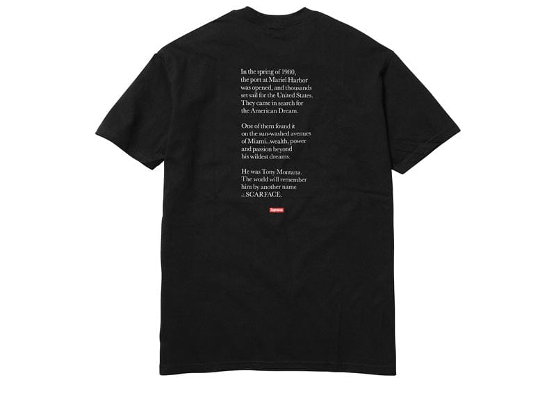 Supreme Scarface Split Tee Black
