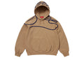 Supreme Shoulder Script Hooded Sweatshirt Brown