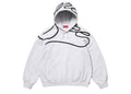 Supreme Shoulder Script Hooded Sweatshirt Heather Grey