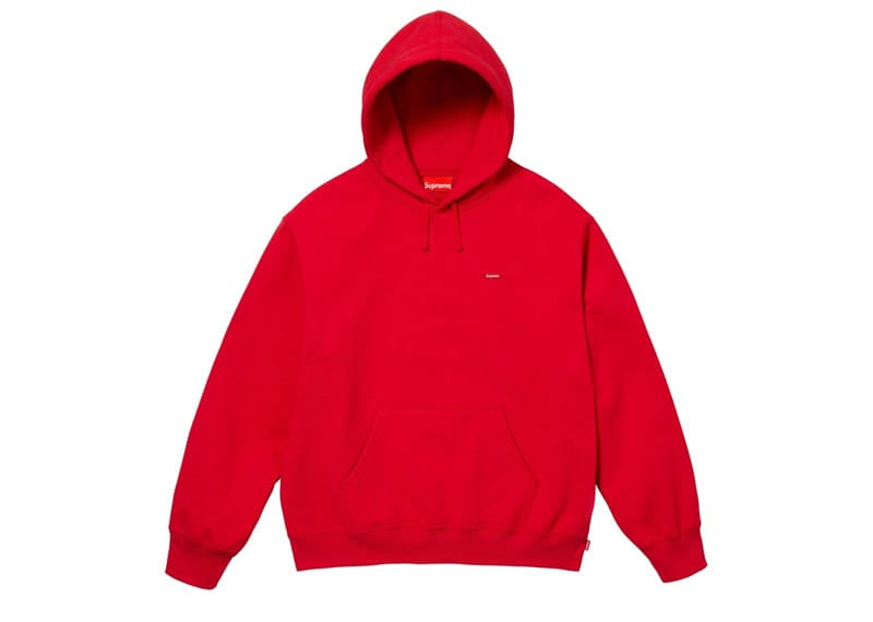 Supreme Small Box Hooded Sweatshirt (FW25) Red
