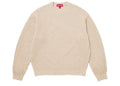 Supreme Small Box Waffle Sweater Natural