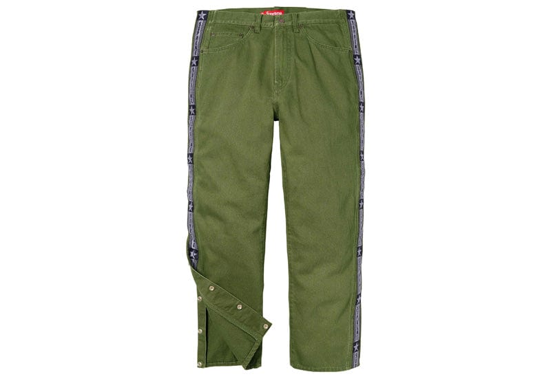 Supreme Snap-Off Baggy Jean Olive