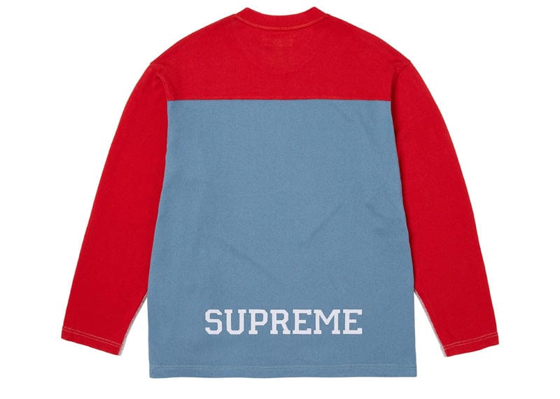 Supreme Split L/S Football Top Heather Grey