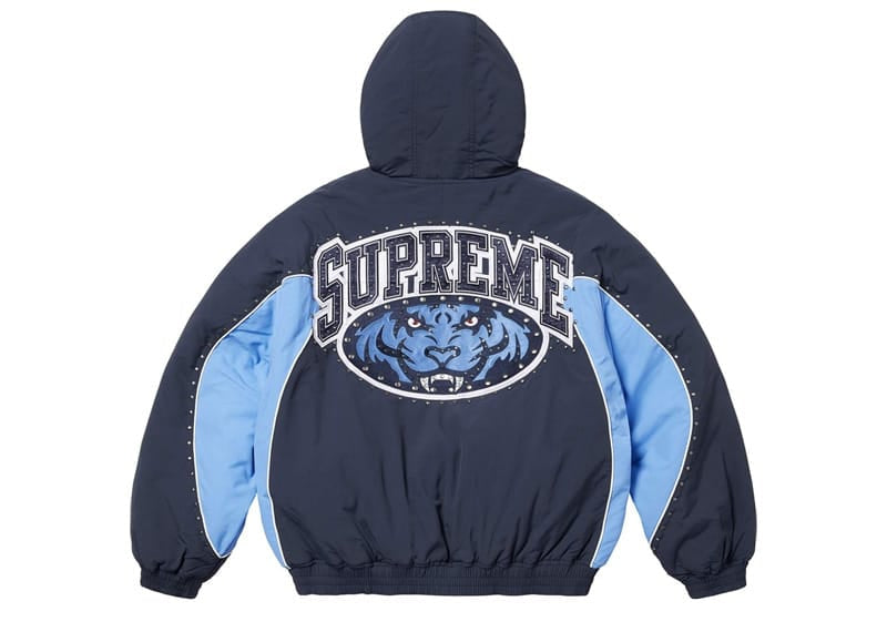 Supreme Studded Stadium Jacket Navy
