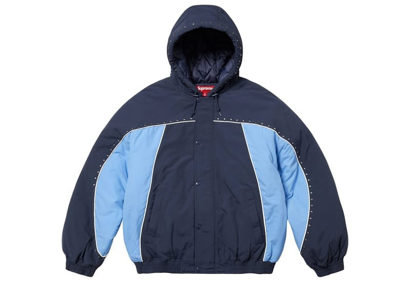 Supreme Studded Stadium Jacket Navy