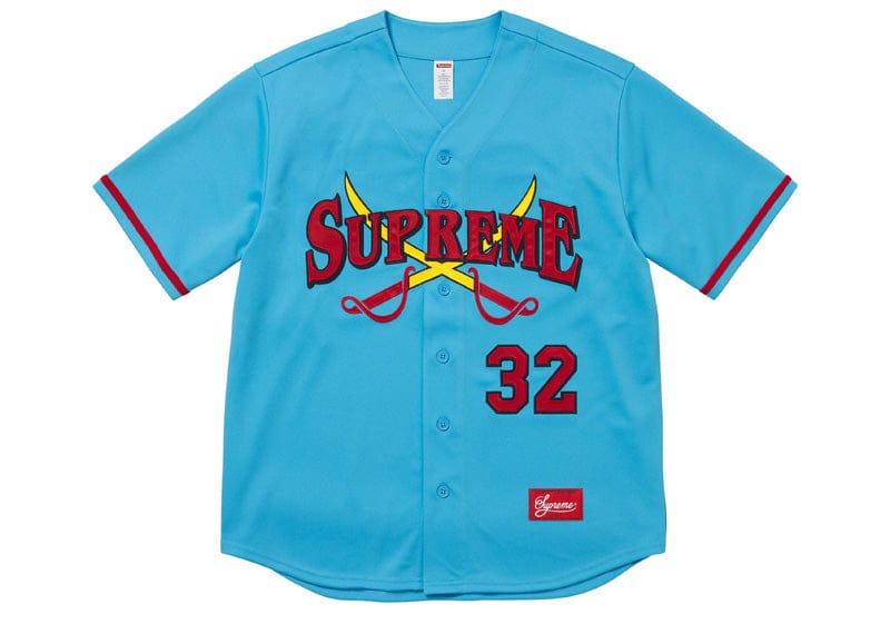 Supreme Swords Baseball Jersey Blue