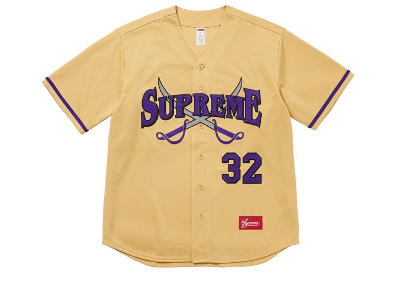Supreme Swords Baseball Jersey Gold