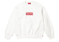 Supreme Washed Box Logo Crewneck White