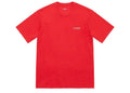 Supreme Washed Capital S/S Top Red