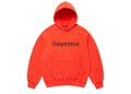 Supreme Washed Old English Hooded Sweatshirt Orange