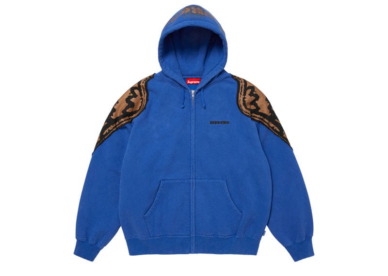 Supreme Wings Zip Up Hooded Sweatshirt (FW25) Royal