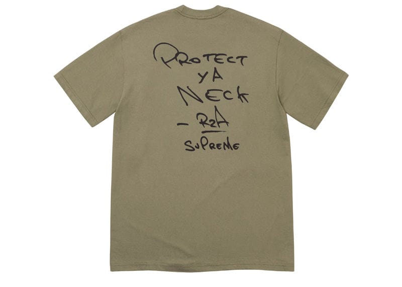 Supreme Wu-Tang Clan RZA Tee Light Olive