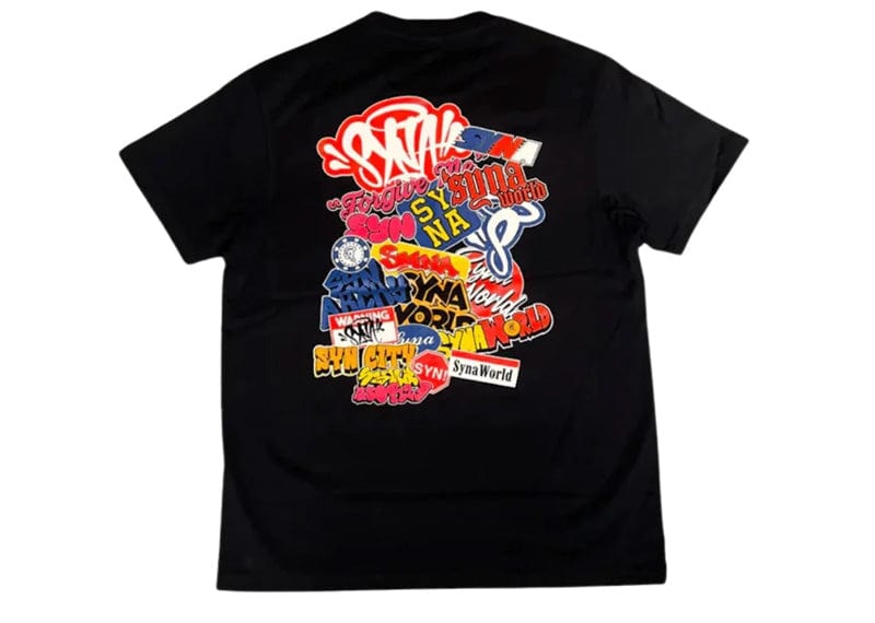 Syna World Sticker Tee Black