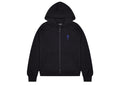 Trapstar Foundation Zip Through Hoodie - Black/Blue