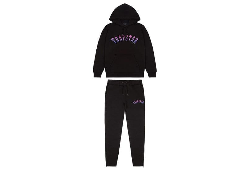 Trapstar Liquid Ice Arch Hooded Tracksuit Black