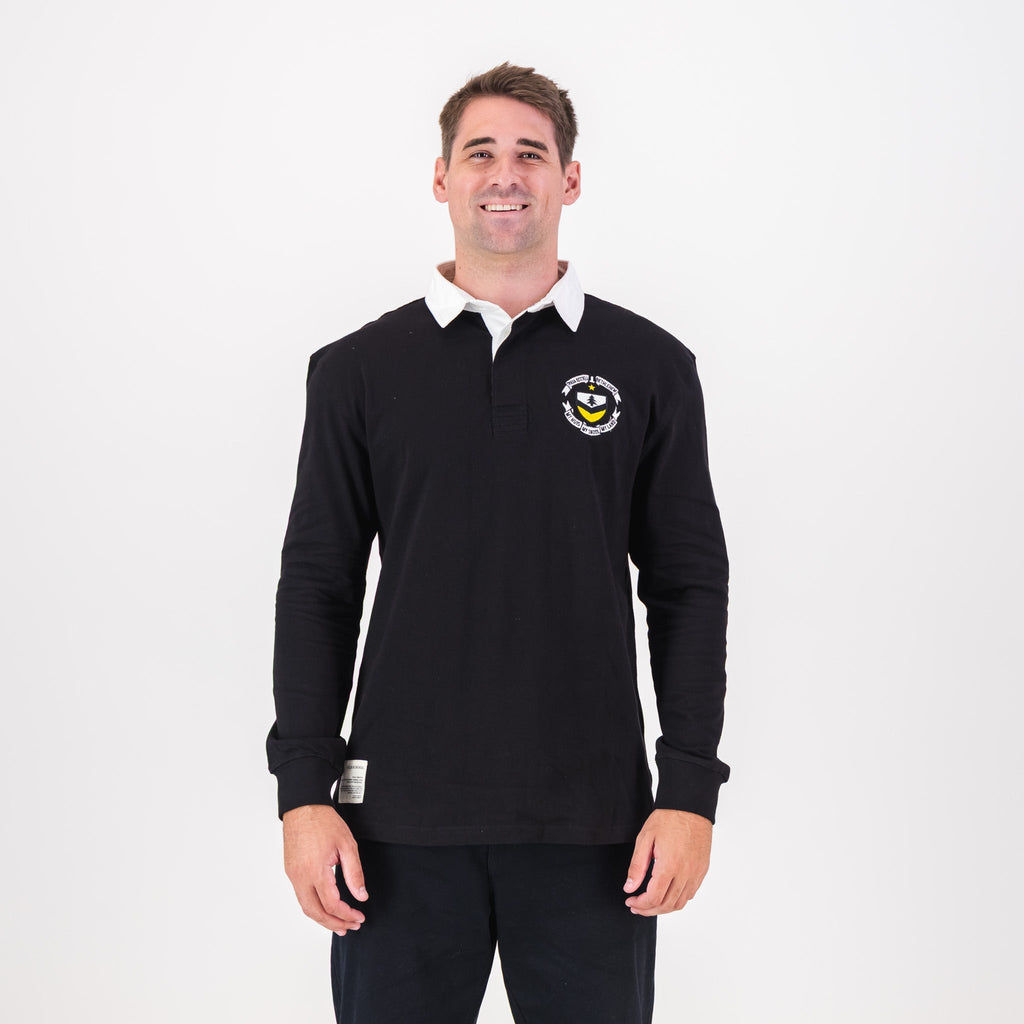 Truida Kestell Tops LS Rugby Jersey Plain Em Black