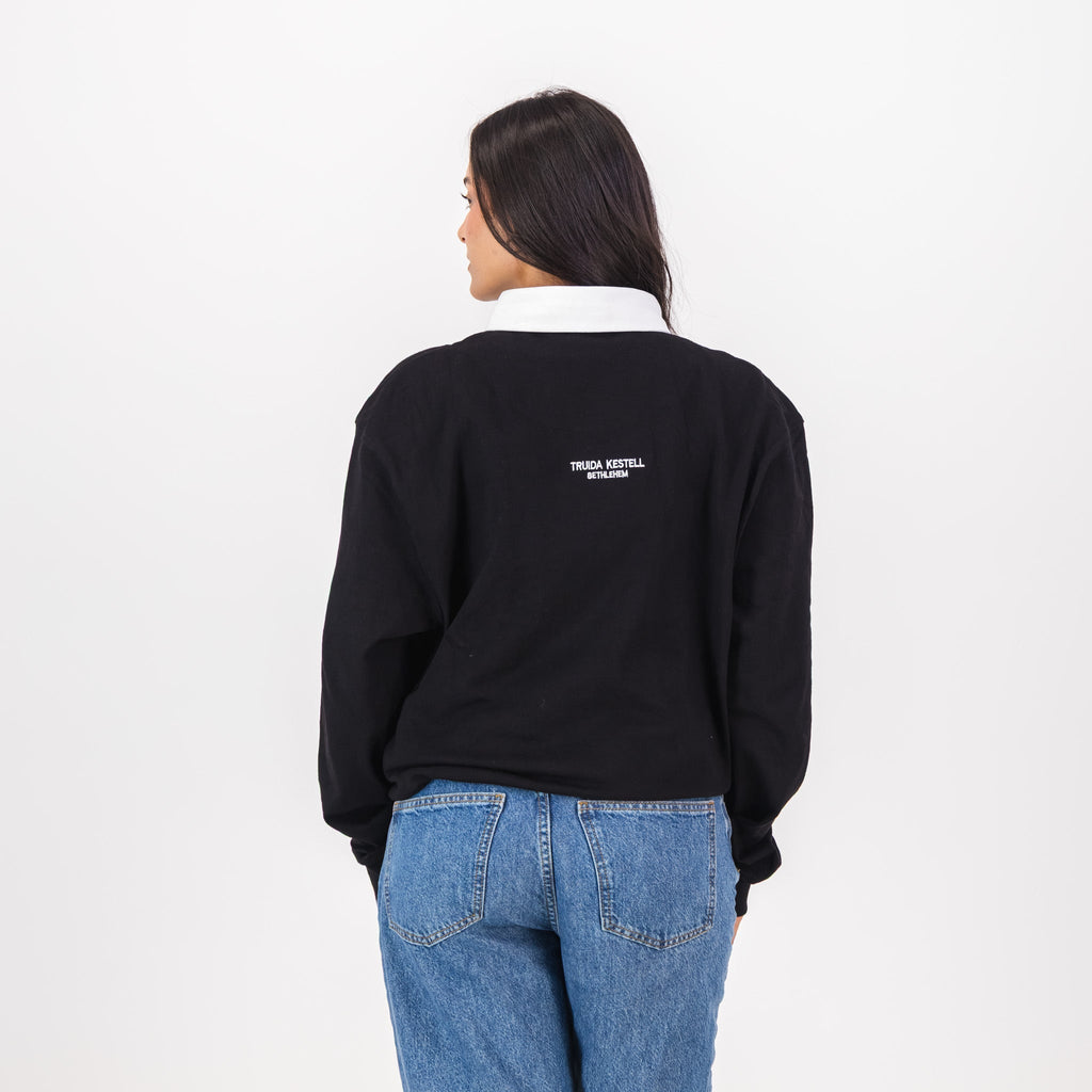 Truida Kestell Tops LS Rugby Jersey Plain Em Black