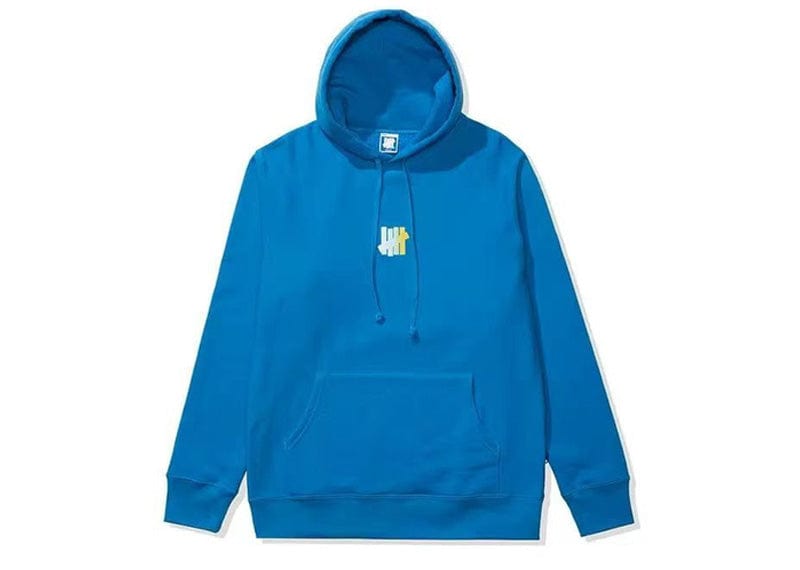 Undefeated Fleece Gradient Logo Hoodie Blue