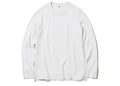 Uniqlo Waffle Crew Neck Long Sleeve Tee White