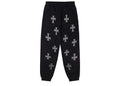 Unknown London Rhinestone Sweatpants Black