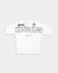 Hydraulics Perspective Super Oversized T-Shirt White