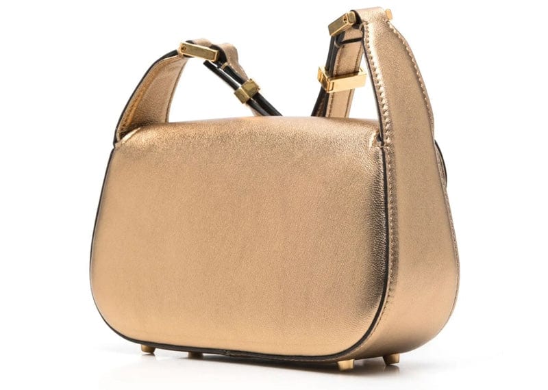 Valentino Garavani VLogo Chain Leather Shoulder Bag (No Box)