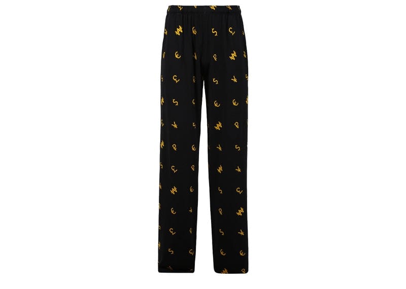 Vetements Currency Fluid Jersey Pants Black