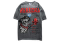 Warren Lotas Gas And Snax T-Shirt Sunfaded Charcoal