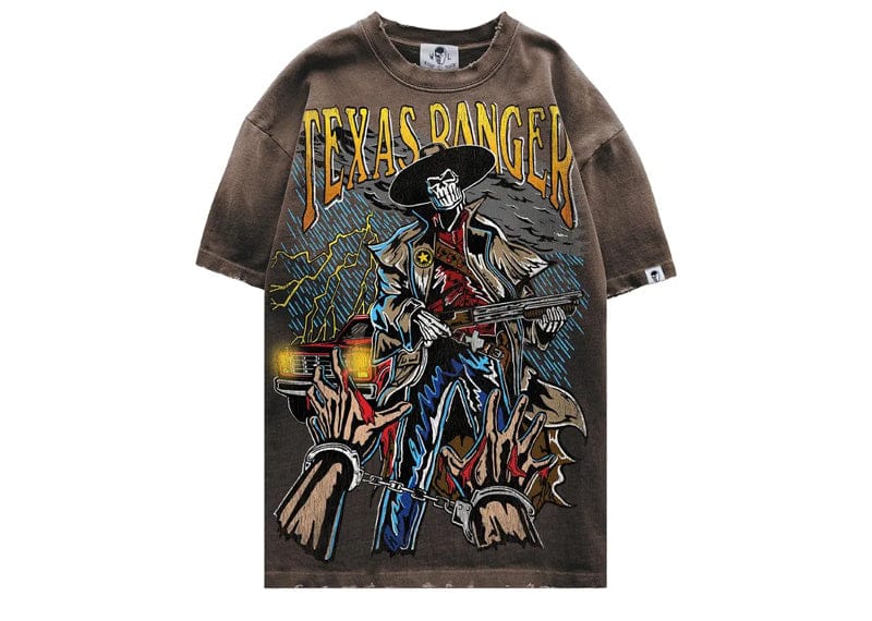 Warren Lotas Texas Ranger Tee Brown
